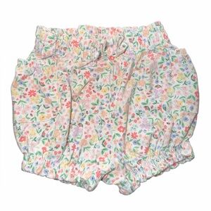 Garanimals White Baby Shorts with Pastel Floral Print